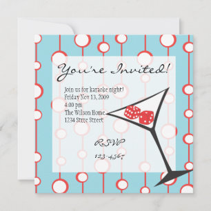 Dice Martini Invitation