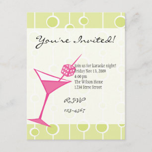 Dice Martini One Invitation