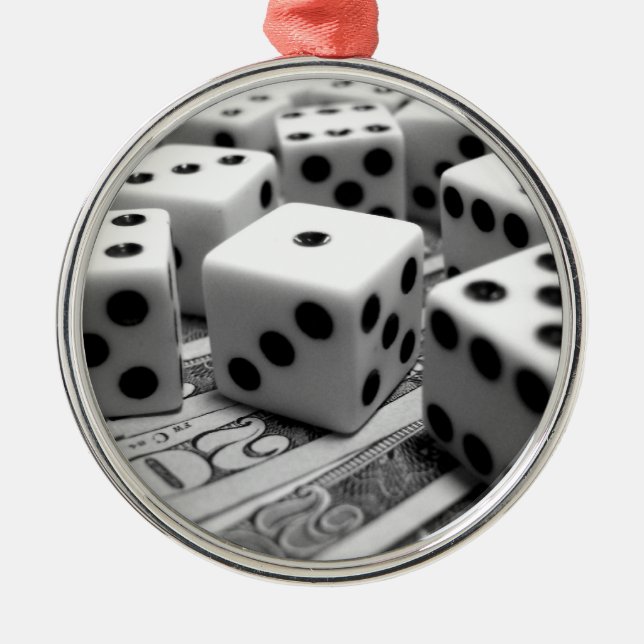 Dice Money Christmas Ornament (Front)