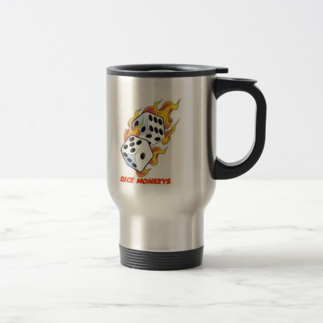 Dice Monkey Travel Mug 2 (Right)