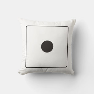 DICE numbers of pips 1 + your backgr. Throw Pillow