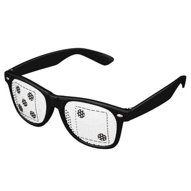 DICE numbers of pips 5 & 2 + your ideas Retro Sunglasses (Angled)