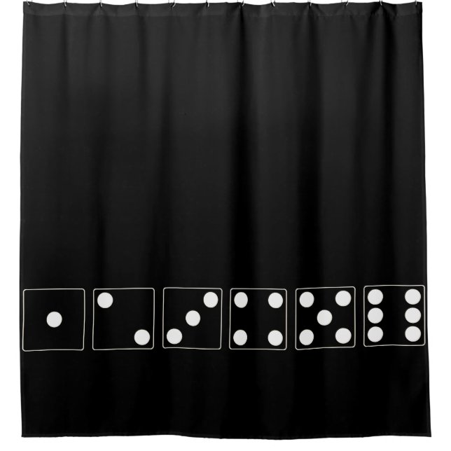 DICE numbers of pips white 1 - 6 + your backgr. (Front)