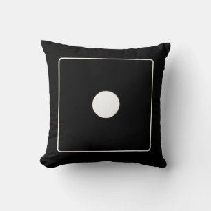 DICE numbers of pips white 1 + your backgr. Throw Pillow