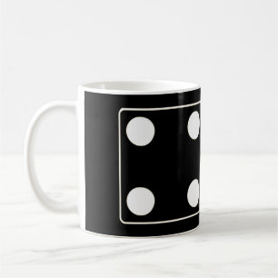 DICE numbers of pips white 4 & 3 + your ideas Coffee Mug