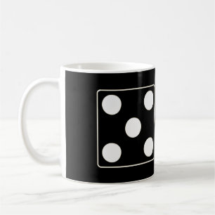DICE numbers of pips white 5 & 2 + your ideas Coffee Mug