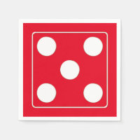 DICE numbers of pips white 5 + your backgr.
