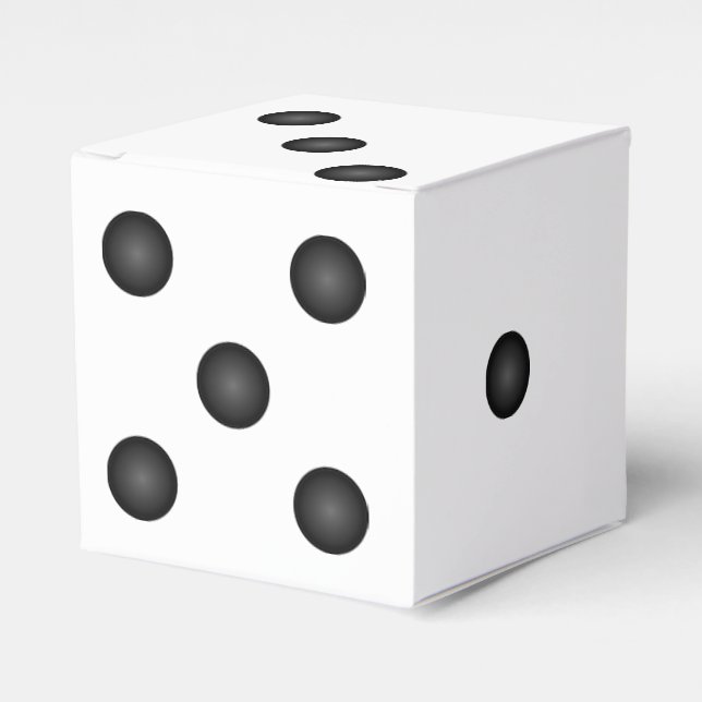 Dice or Die Wedding Party Favour Box (Front Side)