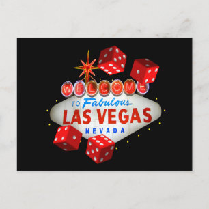 Dice Players Lucky Postcards