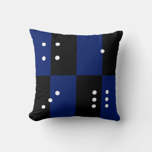 Dice polka dot dice pattern throw pillow