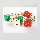 DICE - RED, WHITE and GREEN
