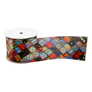 Dice Ribbon Satin Ribbon