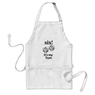 Dice Rolling Six It's My Turn Roll Dice  Standard Apron