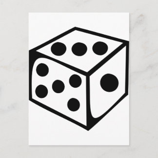 Dice - Three Postcard