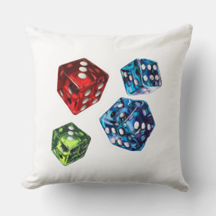 Dice Throw Pillow