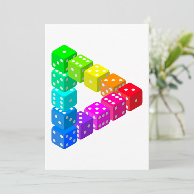 Dice Triangle Invitations (Creator Uploaded)