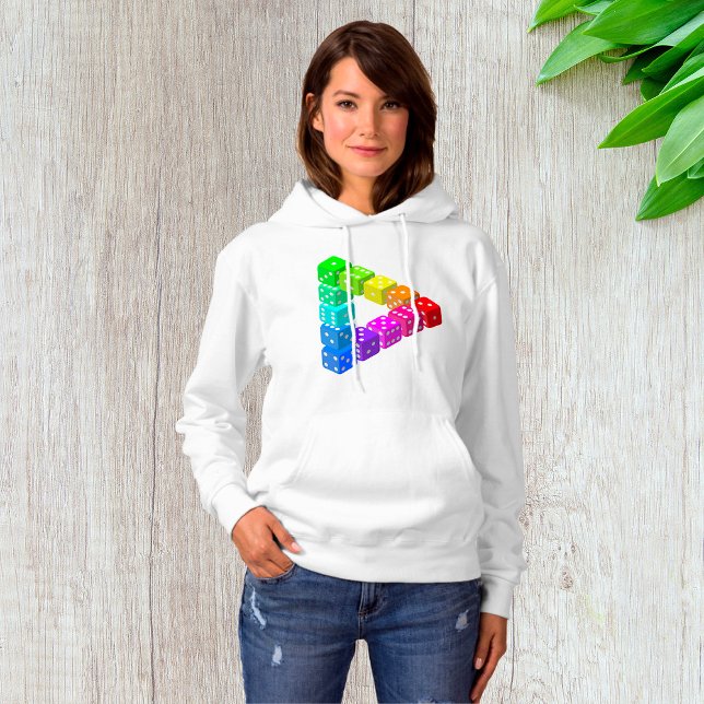 Dice Triangle Womens Hoodie (Creator Uploaded)