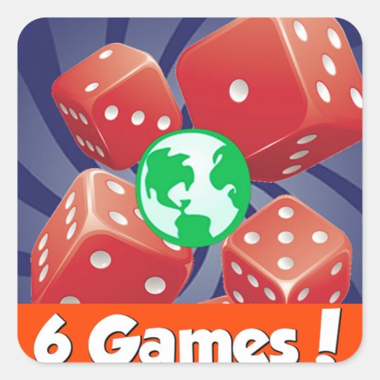 Dice World Stickers! Square Sticker