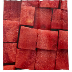 Diced watermelon