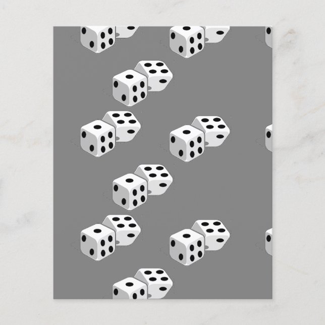 Dices on grey pattern (Front)