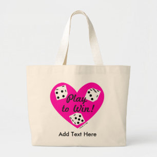 Dicey Heart Tote Bag
