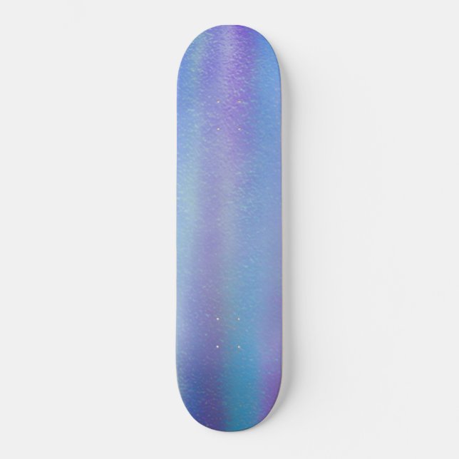 Dichroic Glass Rainbow Colours Art Skateboard (Front)