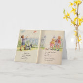 Dick and Jane Card (Yellow Flower)