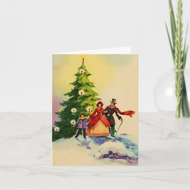 Dickens style Christmas illustration Card (Front)