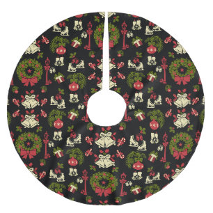Dickens Victorian Classic Vintage Christmas Brushed Polyester Tree Skirt