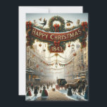 Dickensian Inspired ‘Happy Christmas’ Cards<br><div class="desc">Immerse in the Yuletide Spirit with 'Dickensian London Happy Christmas 1843' Holiday Cards Celebrate the season with a touch of Victorian charm! Our 'Dickensian London Happy Christmas 1843' Holiday Cards are designed to transport you and your loved ones to the enchanting streets of 19th-century London, as immortalized by Charles Dickens....</div>