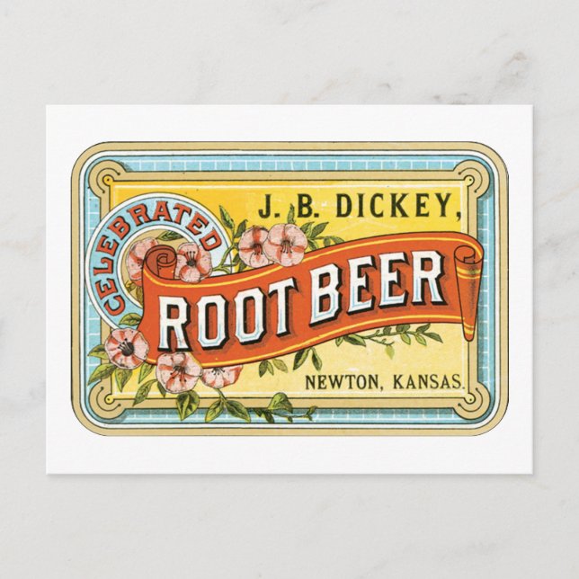 Dickey Root Beer Postcard (Front)