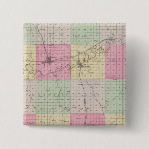 Dickinson County, Kansas 2 Inch Square Button