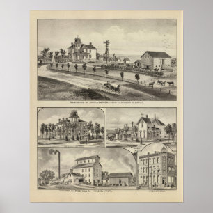 Dickinson County Residences, Kansas Poster