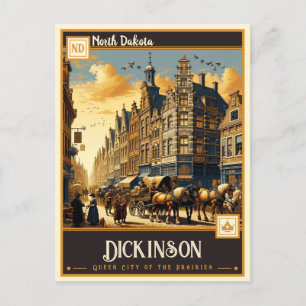 Dickinson North Dakota   Vintage Postcard