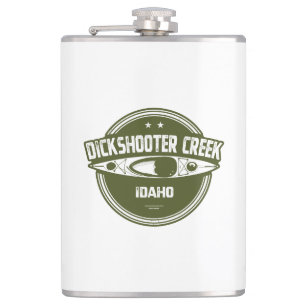 Dickshooter Creek Idaho Kayaking Hip Flask