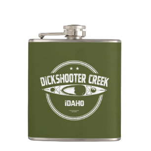 Dickshooter Creek Idaho Kayaking Hip Flask