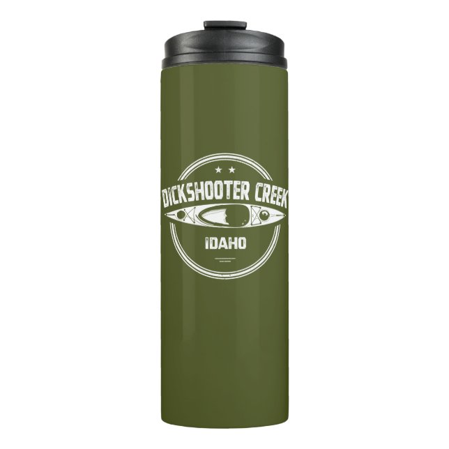 Dickshooter Creek Idaho Kayaking Thermal Tumbler (Front)