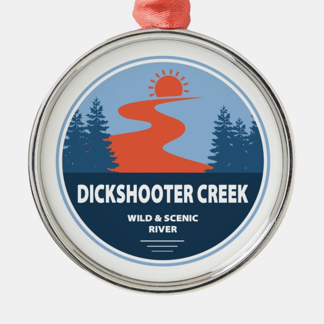 Dickshooter Creek Wild and Scenic River Idaho Metal Ornament (Front)