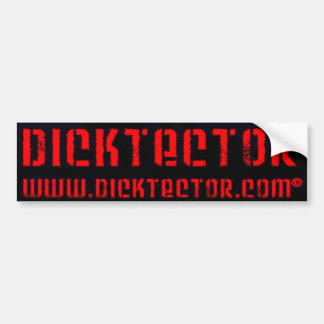 DICKTECTOR-BUMPER-STICKER-j Bumper Sticker