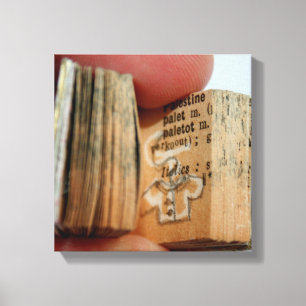 DicofrAngle Miniature Book Jacket Drawing Canvas Print