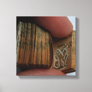 DicofrAngle Miniature Book untitled Drawing Canvas Print