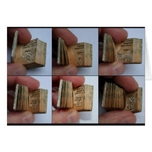 DicofrAngle Miniature Book with Drawings Card