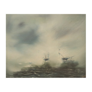 Dicovery a clearing in the sea mist Captain Wood Wall Art