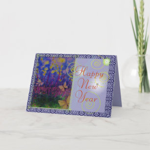 Dictamnus firework plant holiday card