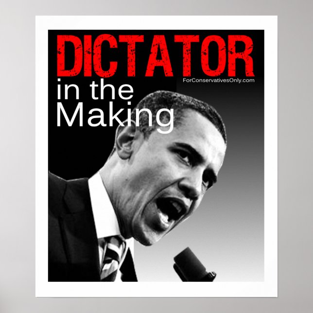 "Dictator in the Making" Poster (Front)