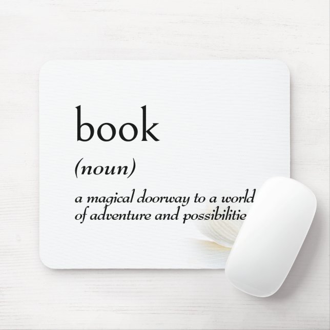 Dictionary Definition For BOOK Mouse Pad (With Mouse)