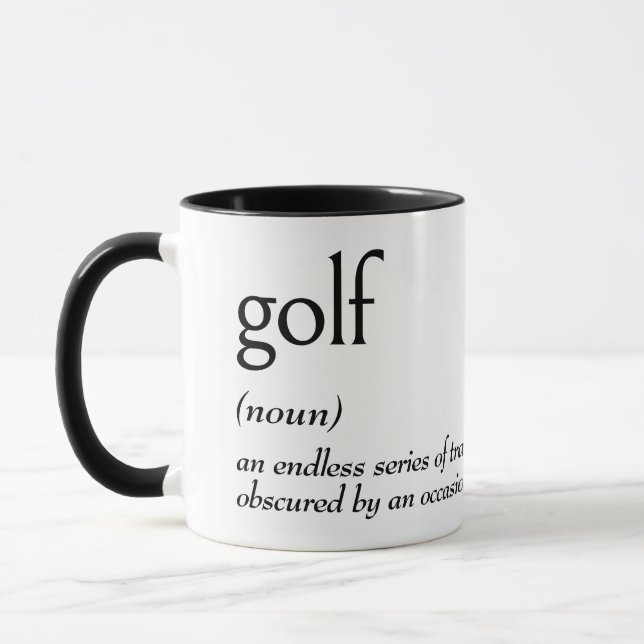Dictionary Definition For GOLF Mug (Left)