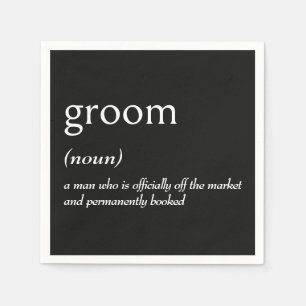 Dictionary Definition for GROOM Napkin
