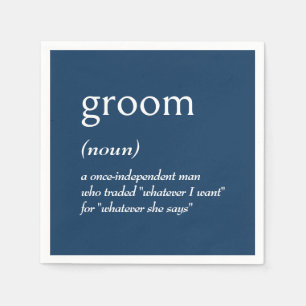 Dictionary Definition for GROOM Napkin