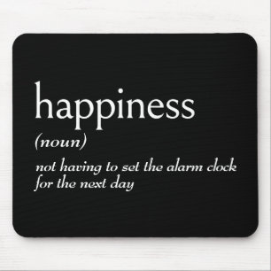 Dictionary Definition For HAPPINESS Mouse Pad